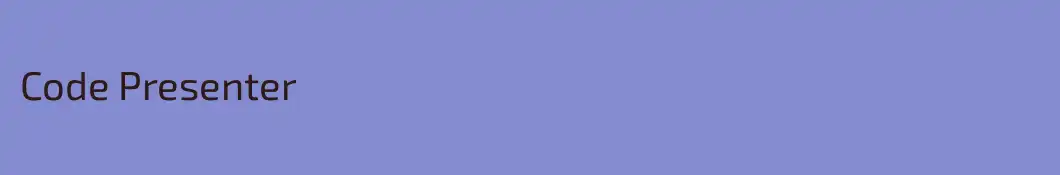 Code Presenter